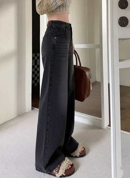 Black Wide Leg Jeans for Women